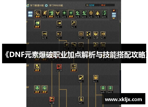 《DNF元素爆破职业加点解析与技能搭配攻略》